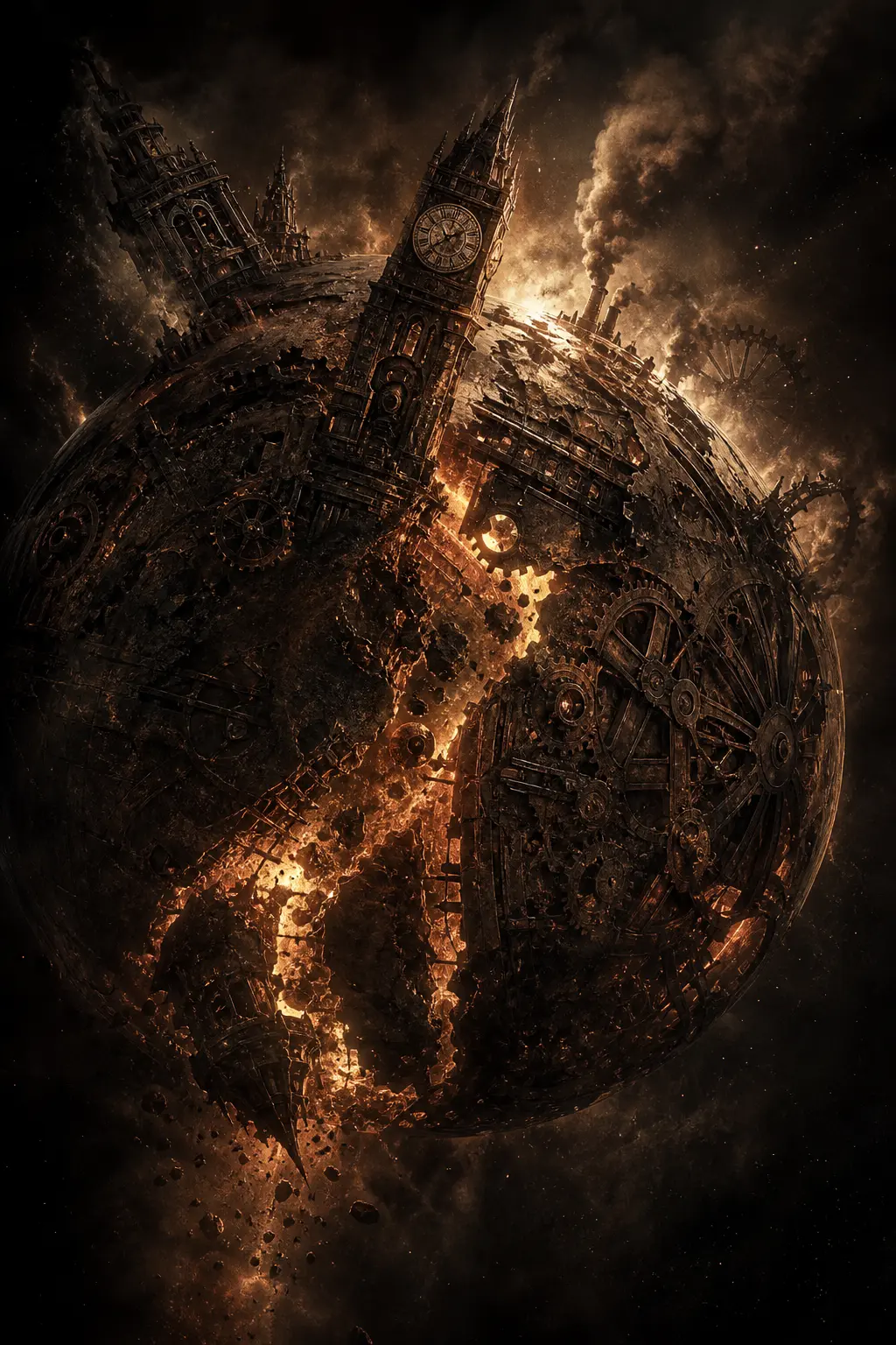 Planetary Decay — worlds crumbling